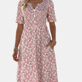 Carmen | Vestit midi floral lleuger i fluït