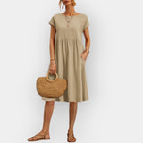 Vestit midi de línies simples