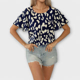 Evelyn - Blusa diària amb escot rodó