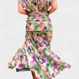 Teresa - Vestit llarg floral amb escot en V