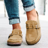 Mocassins ortopèdics femenins amb hebilla decorativa