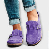 Mocassins ortopèdics femenins amb hebilla decorativa