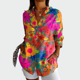 Camisa d'estil amb estampat floral