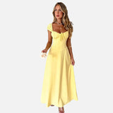 Vestit Maxi Prom Groc Imperi