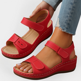 Sandàlies ortopèdiques de cuir amb taló