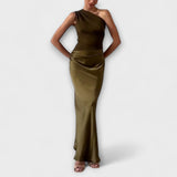 Vestit maxi elegant d'un sol espatlla
