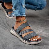 Cleo - Sandalia deportiva de confort con suela de plataforma