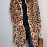 LEIA - Abric Llarga i Suau amb Estampat de Lleopard
