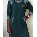 Irena - Vestit de denim amb caputxa