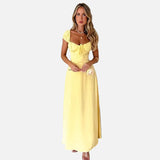 Vestit Maxi Prom Groc Imperi