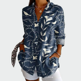 Camisa d'estil amb estampat floral