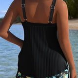 Julia | Tankini a rayas con braguita de baño de dos piezas