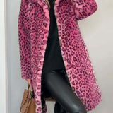 LEIA - Abric Llarga i Suau amb Estampat de Lleopard