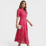 Camila™ | Vestido midi de encaje elegante