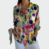 Camisa d'estil amb estampat floral