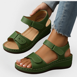 Sandàlies ortopèdiques de cuir amb taló