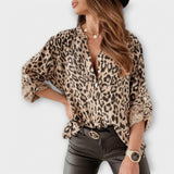 Iara | Blusa moderna amb estampat de lleopard