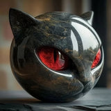 NyxCharm | Escultura de Cap de Gat Negre Místic