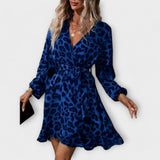 Vestit elegant amb estampat de lleopard