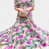 Teresa - Vestit llarg floral amb escot en V