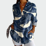 Camisa d'estil amb estampat floral