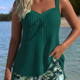 Julia | Tankini a rayas con braguita de baño de dos piezas