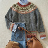 Maria™ | Suéter vintage clàssic