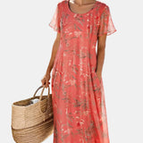 María | Vestit midi floral solta i lleuger