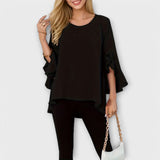 Aria - Blusa de material lleuger amb escot rodó