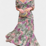 Teresa - Vestit llarg floral amb escot en V