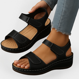 Sandàlies ortopèdiques de cuir amb taló