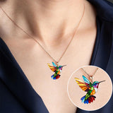 Collar Colorit amb Colibrí