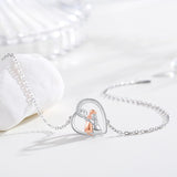 Adjustable Friendship Bracelet with Dog Theme