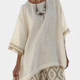 Eduarda | Conjunt Boho Chic Elegant amb Blusa Llarga