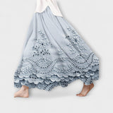 Luna – Falda Boho Màxima amb Bordat