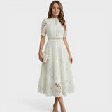 Camila™ | Vestido midi de encaje elegante