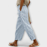 Zoey - Pantalons estampats de vinya