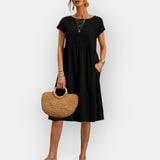 Vestit midi de línies simples