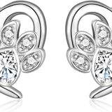 Heart-Shaped Paw Print Earrings – Jewellery for Pet Lovers
