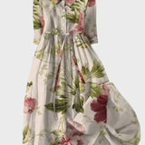 Vestit llarg elegant amb estampat floral