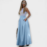 Tzafira – Elegant faldilla maxi amb cintura alta