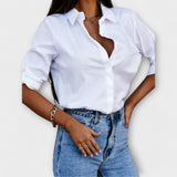 Jessica - Blusa diària amb escot en forma de V