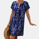Marina | Vestit estampat amb botons