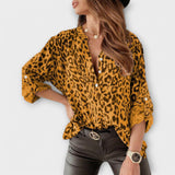 Iara | Blusa moderna amb estampat de lleopard