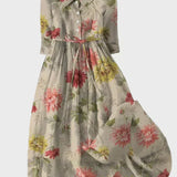 Vestit vintage amb estampat de flors