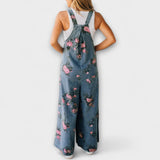 Bethany - Mono de mezclilla ample amb estampat floral