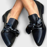 Clàudia - Mocasins amb Corbata Decorativa