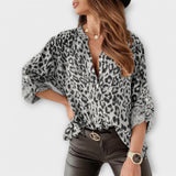 Iara | Blusa moderna amb estampat de lleopard