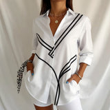 Barbara - Blusa vintage casual
