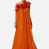 Vestit de Nit Floral Asimètric d'Un Shoulder